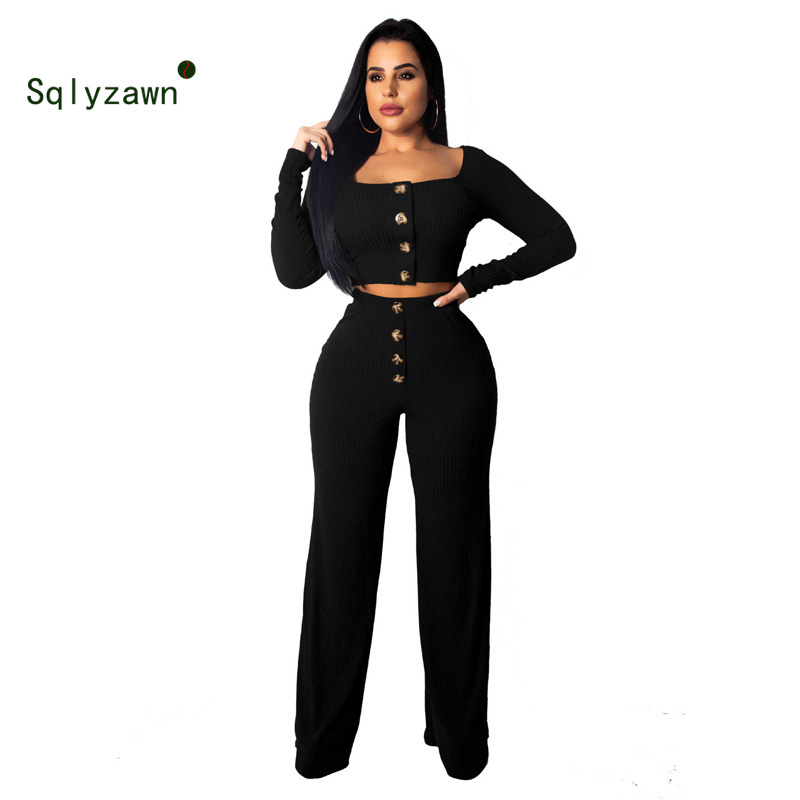 Two Piece Set Women Crop Top and Cargo Pants 2 Piece Set Bomber Jacket Coat  Joggers Women's Suit Outfits Matching Sets Tracksuit - YELLOW - 4N4114923034